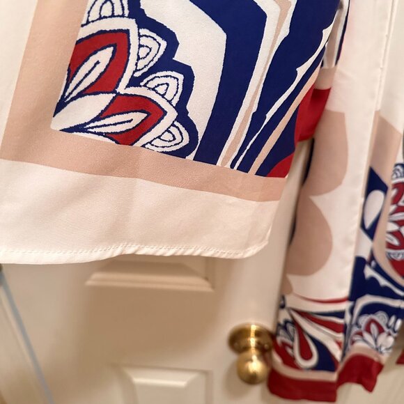 Abstract Beige Print Shirt & Pants Set – Size XL - Picture 3 of 9